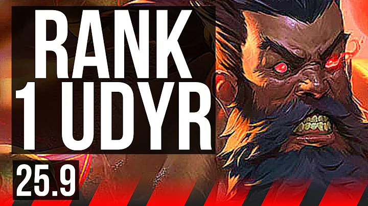 UDYR vs DARIUS (TOP) | Rank 1 Udyr | JP Challenger | 25.9