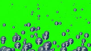 كروما - شعار فيس بوك | facebook logo - green screen