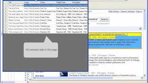 Easy Web Extract - Extracting web data from Google Book