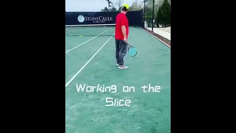How to hit a slice serve