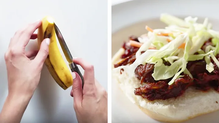 Can This Chef Make A Vegan Banana Peel Pulled Pork Sandwich? • Tasty