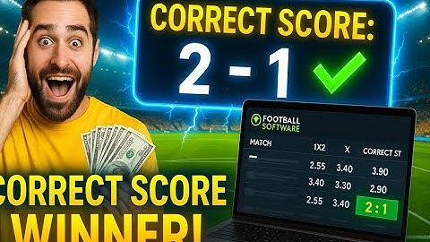 How to use Correct Score Software for Football Predictions - Tutorial
