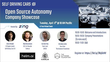 Self Driving Cars 101 - Open Source Autonomy