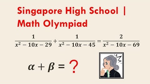 Singapore Math Olympiad | Don