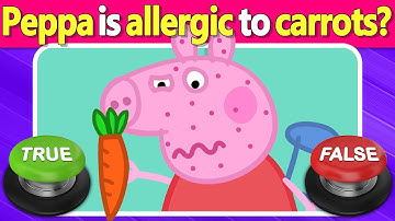 ⭕❌ Peppa Pig Quiz 🐷 Can You Survive 30 True or False Questions Without Slipping? | Quiz DingDong