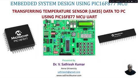 Transferring Temperature Sensor Data (LM35) to PC using PIC16F877 MCU UART