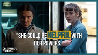 Clara Stack on Eleven from "Stranger Things" helping Lilly survive "Welcome To Derry"