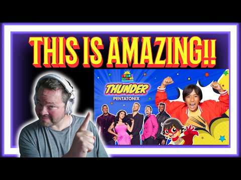 THIS WAS IN A MOVIE?? PENTATONIX RYAN'S WORLD THE MOVIE SOUNDTRACK | "Thunder" REACTION!