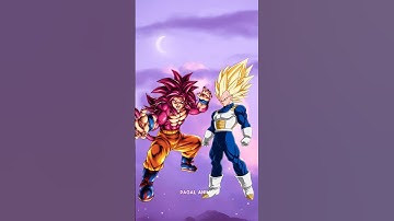 Who is stronger 🤫🥶| Daima Goku ssj4 vs Daima Vegeta ssj3 #dragonball #anime #goku #vegeta #shorts