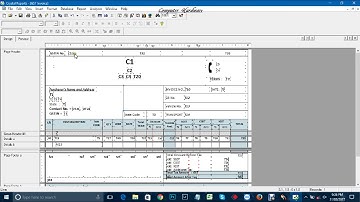 Basics of Bill Format Designs using Crystal Reports with ERP Softwares