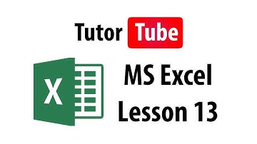 MS Excel Tutorial - Lesson 13 - Undo and Redo