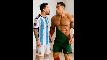 RONALDO WITH MESSI FUNNY VIDEOS 😁😁😁 ,,AI MENTALITY 😭😭😭,,,#ai #edit #funny #shorts