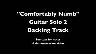 Miniatura de vídeo de "Comfortably Numb Solo 2 Backing Track"