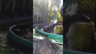 the log ride at enchanted forest