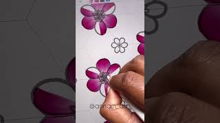Wildflowers pattern in amaziograph app #art #tutorial #forbeginners #design #digitalart #drawing