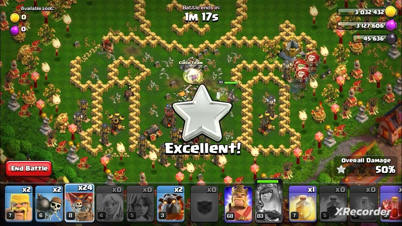 easiest way to get 3 star new year challenge ll 😱😱 clash of clans YouTube