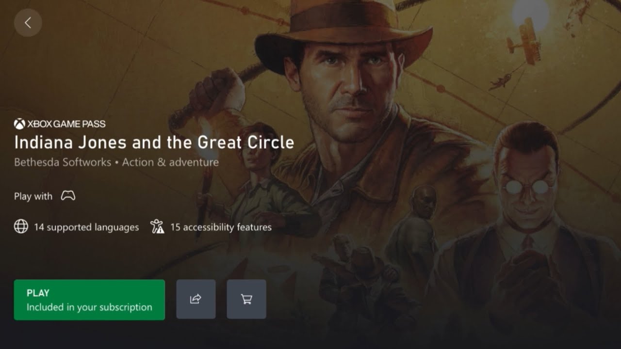 indiana jones and the great circle mobile gameplay || Xbox Cloud Gaming On Phone Gameplay