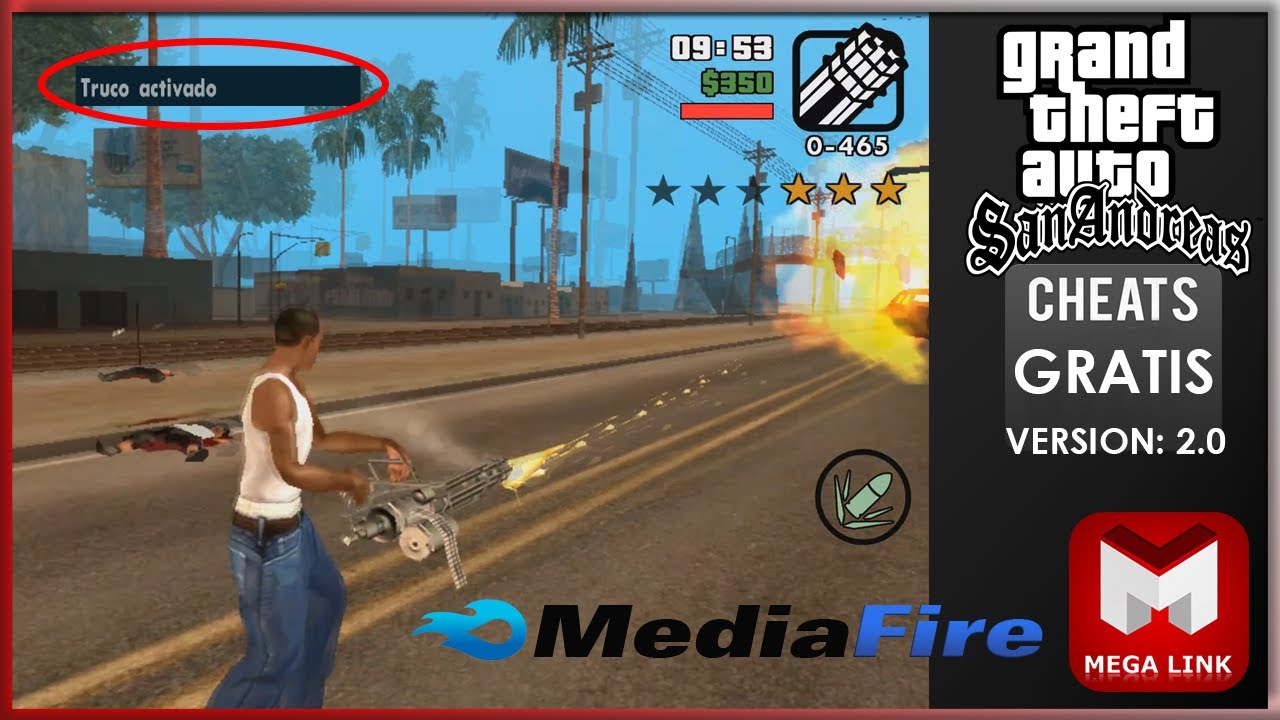 TRUCOS PARA GTA SAN ANDREAS ANDROID CON HACKERS KEYBOARD 