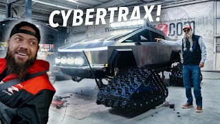 Putting Tracks On My Cybertruck - CYBERTRAX FIRST LOOK ft. HeavyDsparks!