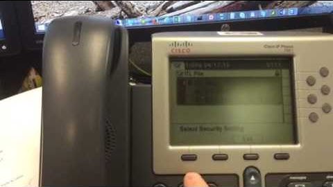 Deleting the trust list on a Cisco 7961 phone