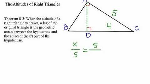 How to Solve Right Triangle Altitude Problems: Geometric Mean #5