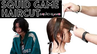 SQUID GAME season 2 HAIR CUT TUTORIAL - SHORT HAIRSTYLE OF THE WOLF CUT MADE POPULAR BY TIKTOK