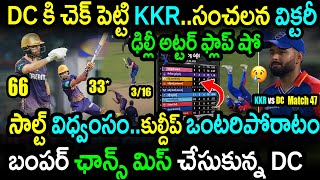 KKR Won By 7 Wickets Against DC In Match 47|KKR vs DC Match 47 Highlights|IPL 2024 Latest Updates