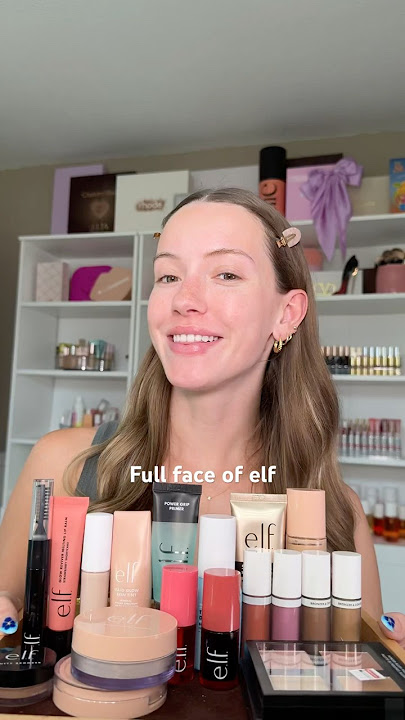 Full face of elf #drugstoremakeup #makeupchallenge