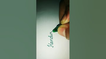 Writing "Handwriting" in Beautiful Cursive Handwriting #viral #handwriting #cursive #calligraphy