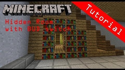 Minecraft Tutorial - Hidden Room Using BUD Switch