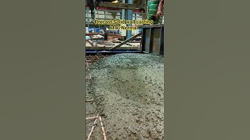 Precast solid wall casting