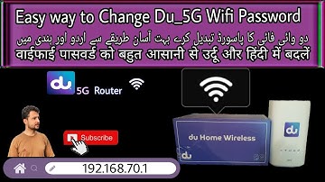 Easy way to change Du_5G Router password in urdu and Hindi #uae #emirates @ducommunication4283