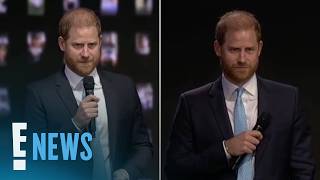 الأمير هاري يعلق على تعطل جهاز التلقين أثناء إلقاء خطابه | E! News screenshot 5