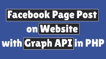 Facebook Page Post on Website with Graph API in PHP