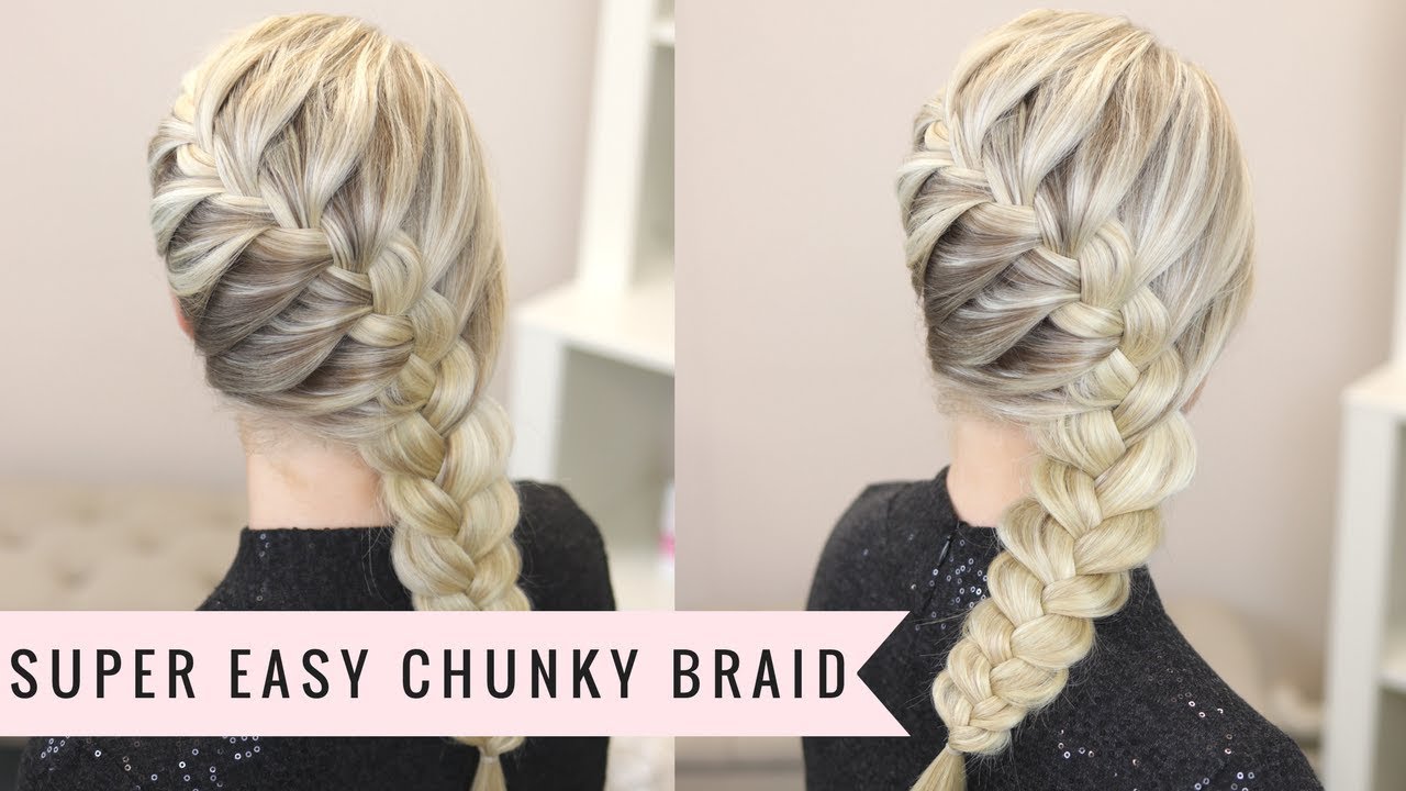 How To: Chunky French Braid by SweetHearts Hair - YouTube