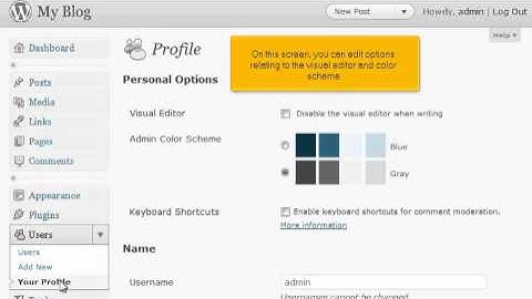 How to edit your profile in Wordpress (Flipper Host)