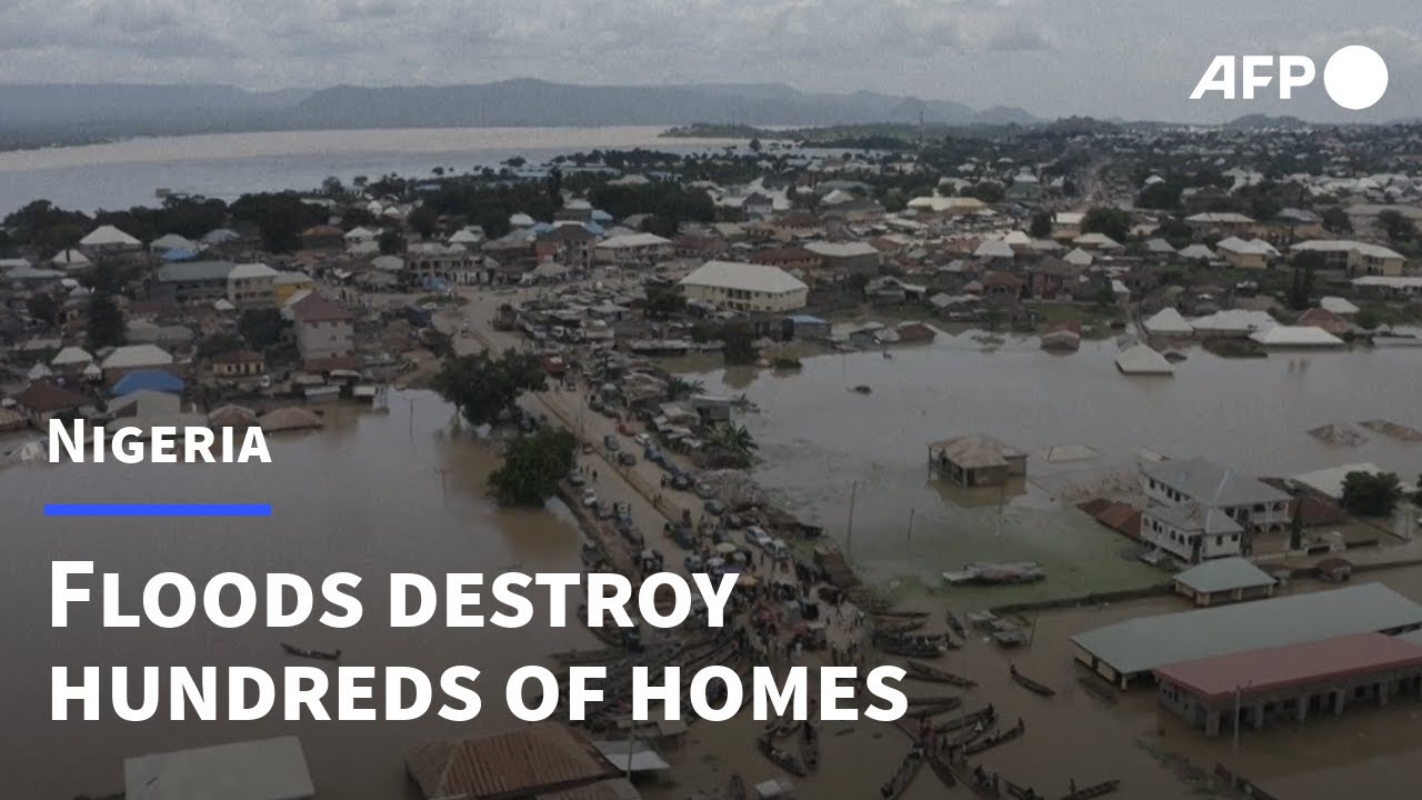 Massive floods destroy hundreds of homes in central Nigeria AFP YouTube
