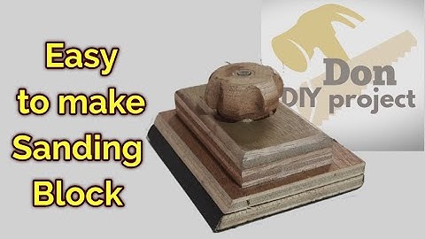 DIY Sanding Block from Scrap