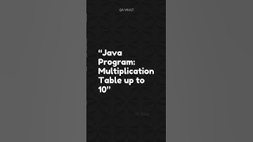 Java Program to Print Multiplication Table | Learn Java Loops | Java Shorts Challenge #java #coding