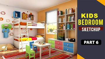 KIDS BEDROOM DESIGN || PART 6 || Texturing & Lighting || V Ray Texture in Details