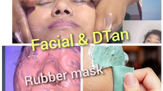 Facial & DTan learning ||sikhe salon me kaise Kare facial || काम करे सैलून या ब्यूटी पार्लर में