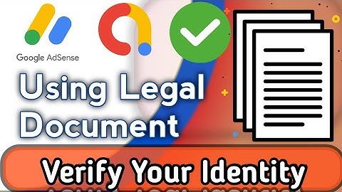 How to verify Google Adsense and Admob Identity