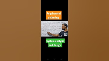 requirement gathering #systemanalysisanddesign #rpscprogrammer #computerscience
