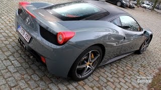 Ferrari 458 Italia in Grigio Medio/Nero Opaco