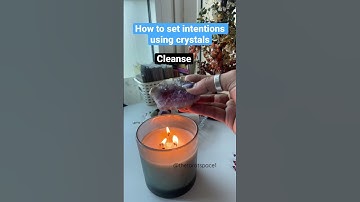 How to set intentions on a crystal | crystal magic #magic