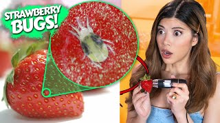 I Tested The Tik Tok Strawberry Bugs Hack With A Microscope