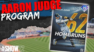 How To Complete Aaron Judge (99 Overall) Program | MLB THE SHOW 22 | NO MONEY SPENT