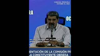 MOMENT: Venezuela's Maduro uses English to send peace message to US