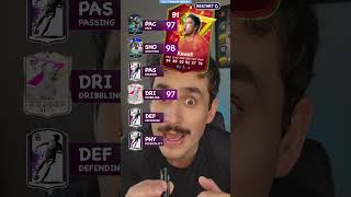 Montando uma cartinha com tudo acima de 96 #futebol