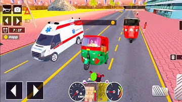 Tuk Tuk auto rickshaw driver 3D game - 288 auto rickshaw driving game - Android iOS Gameplay